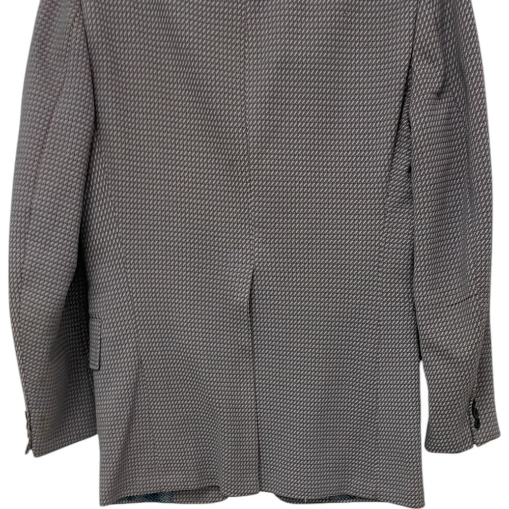 Suit Jacket Multicolor‎ Mens Size 42 Geometric 2 Button Front Notch Lapel